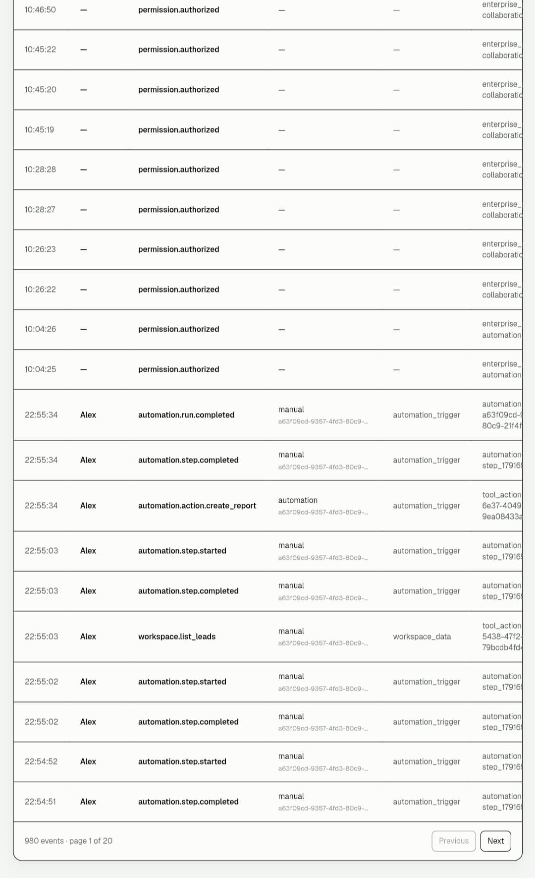 Polyosync Enterprise Audit Trail screenshot 2