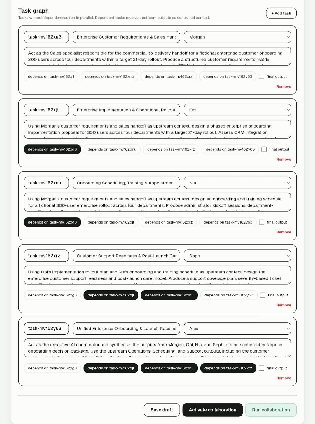 AI Collaboration: Intelligent Enterprise Onboarding — execution screenshot 2