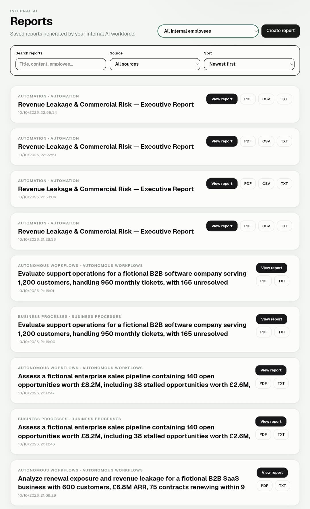 Polyosync Reports screenshot 1