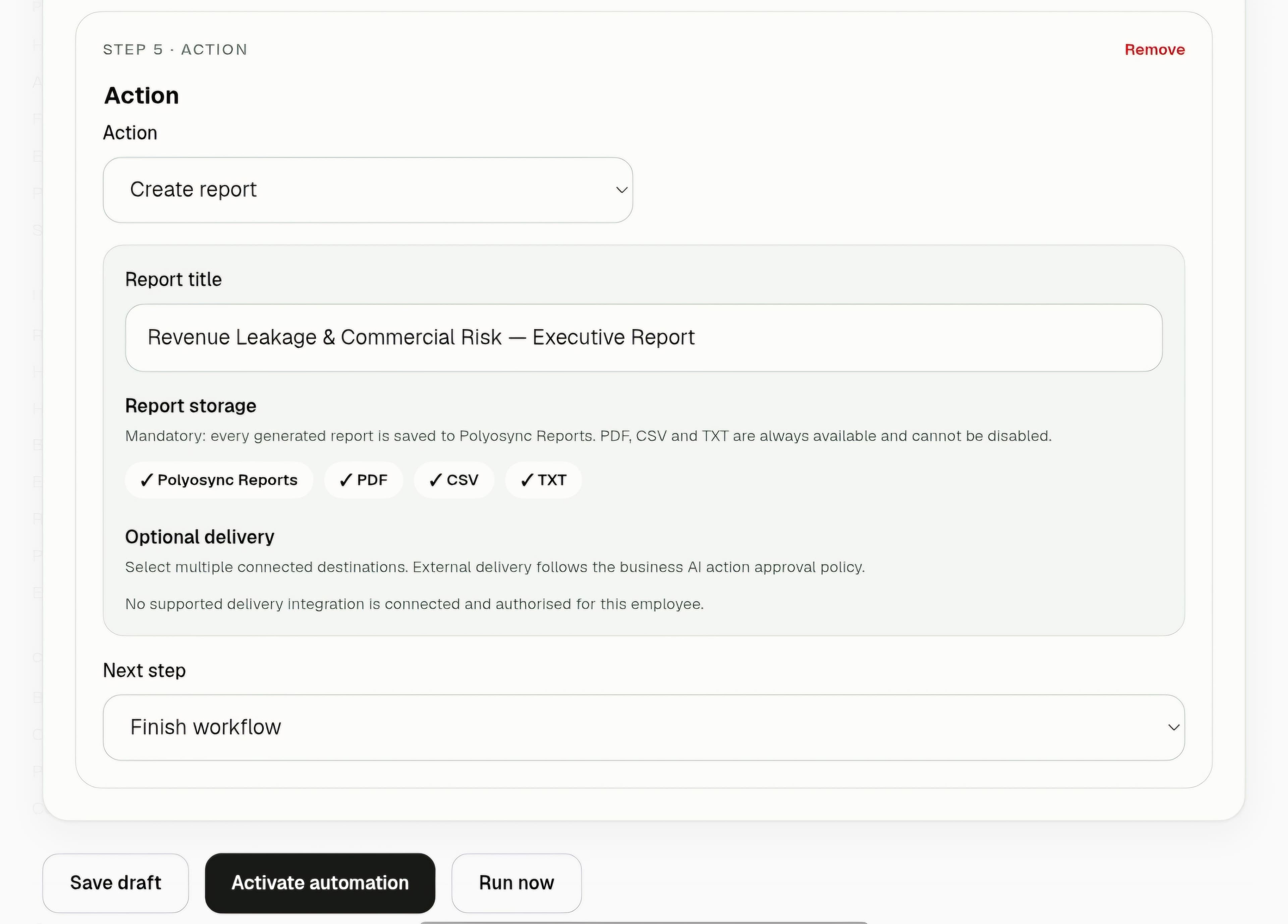 Automations: Revenue Leakage Detection & Executive Reporting — execution screenshot 2