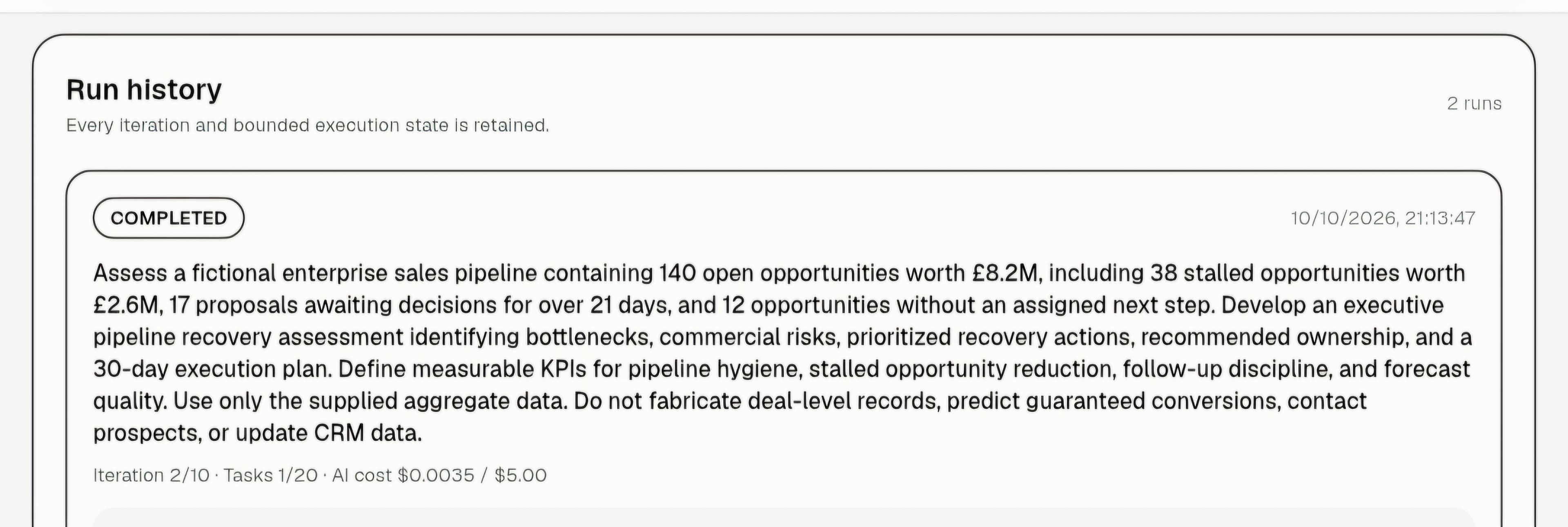 Autonomous Workflows: Revenue Recovery Pipeline Rescue — execution screenshot 1